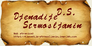 Đenadije Strmošljanin vizit kartica
